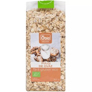 Fulgi de ovaz fara gluten bio 300g Obio