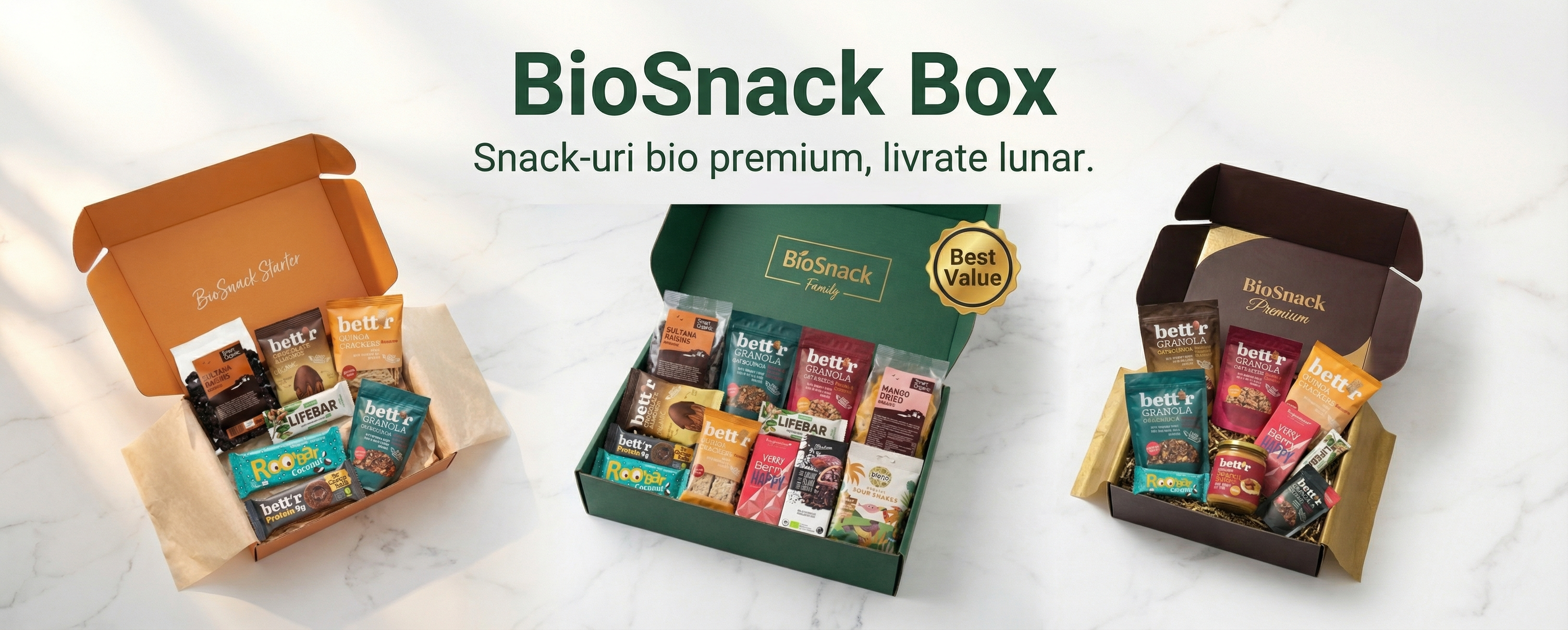BioSnack Box - Cutie abonament bio pentru adulți