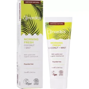 Pasta de dinti Morning Fresh cu cocos si menta bio, 75ml – Nordics
