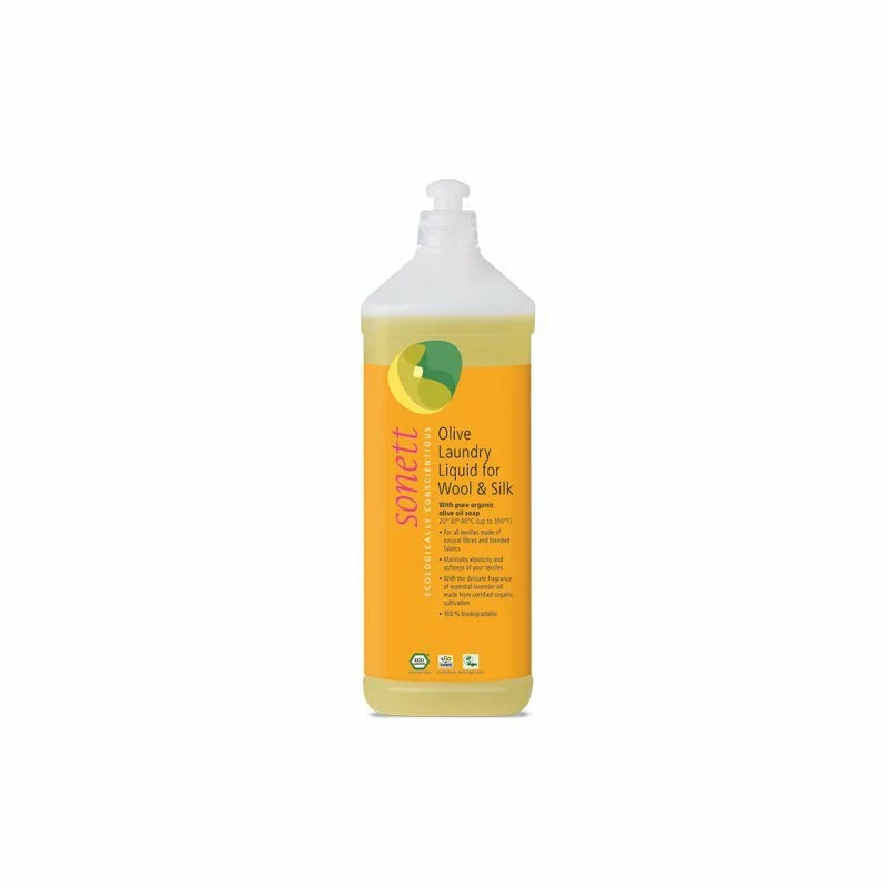 Detergent lichid cu ulei de masline pentru lana si matase, ecologic, 1l, Sonett
