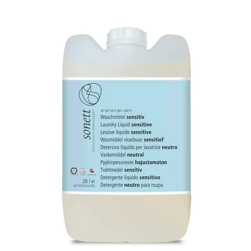 Detergent pentru rufe albe si colorate, ecologic, SENSITIVE, 20L, Sonett