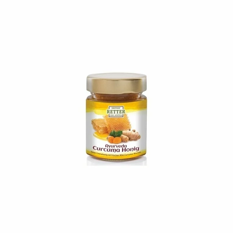 Miere cu turmeric (curcuma) bio, 250g, Retter