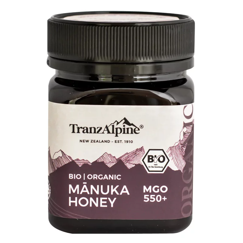 Miere de Manuka MGO 550+ bio 250g TranzAlpine