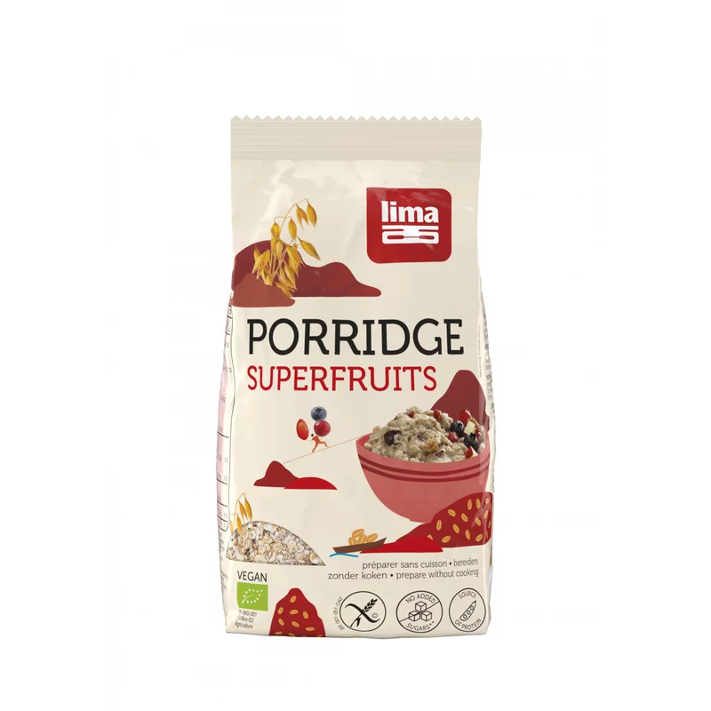 Porridge Express cu superfructe fara gluten bio 350g