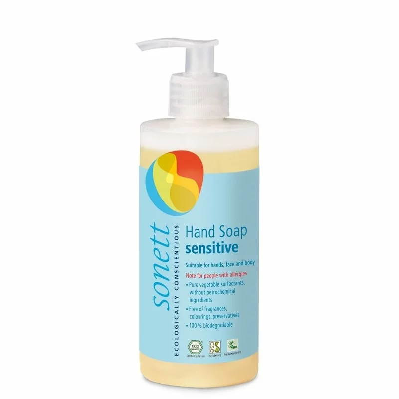 Sapun lichid - gel de dus ecologic SENSITIVE 300ml, Sonett