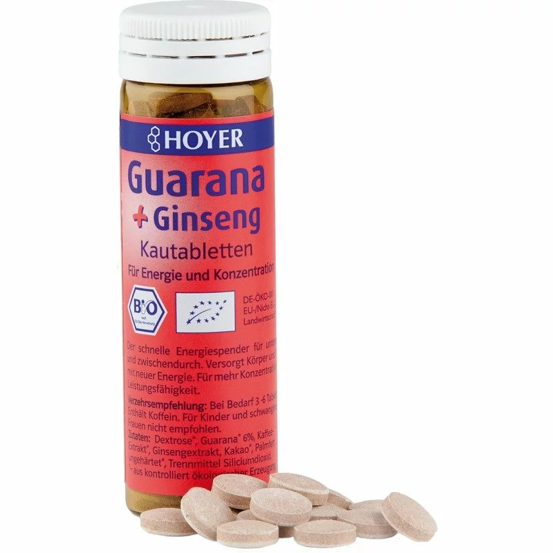 Dropsuri cu guarana si ginseng bio 60tb HOYER